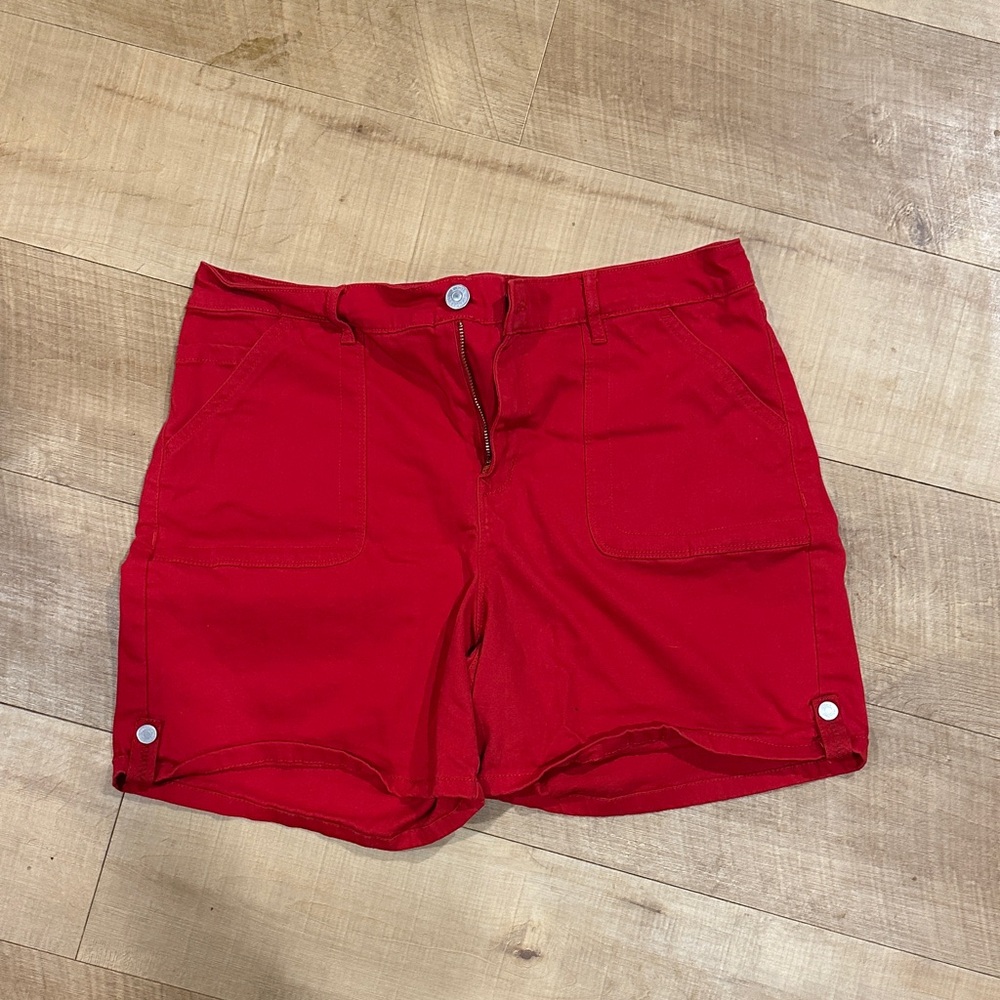 Gloria Vanderbilt Red Jean Shorts
